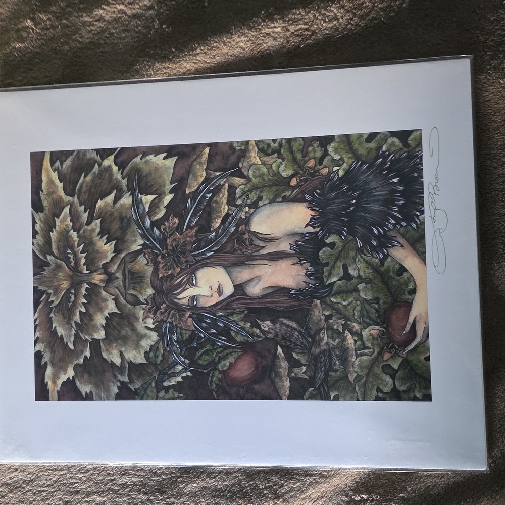 💥FALL SALE💥 AMY BROWN Fantasy Art Print with Woman and Nature